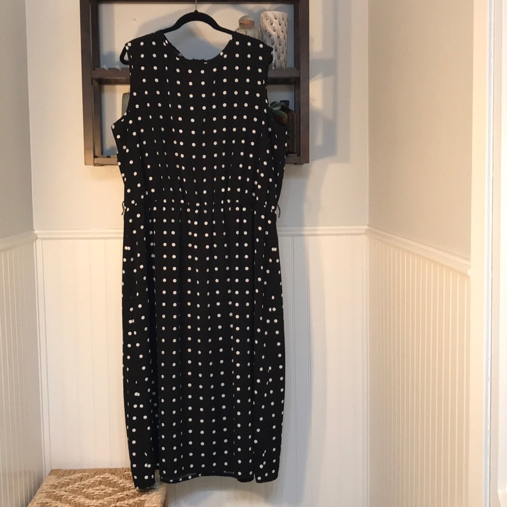 Vintage Black & White Polka Dot Dress